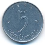 France, 5 centimes, 1962