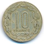 Центральная Африка, 10 франков (1975 г.)