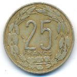 Центральная Африка, 25 франков (1975 г.)