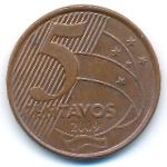 Brazil, 5 centavos, 2009