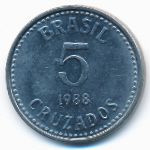 Бразилия, 5 крузадо (1988 г.)