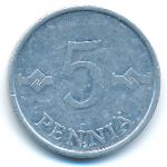 Finland, 5 pennia, 1979