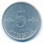 Finland, 5 pennia, 1983