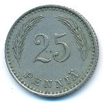 Finland, 25 pennia, 1934
