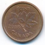 Canada, 1 cent, 2008