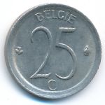 Belgium, 25 centimes, 1970
