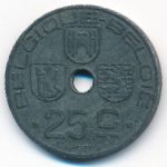 Belgium, 25 centimes, 1946