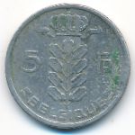 Belgium, 5 francs, 1958