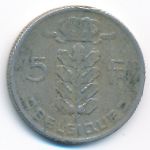 Belgium, 5 francs, 1963