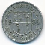 Маврикий, 1 рупия (1990 г.)