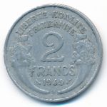 France, 2 francs, 1949