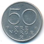 Норвегия, 50 эре (1976 г.)