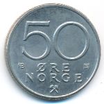Норвегия, 50 эре (1977 г.)