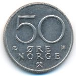 Норвегия, 50 эре (1980 г.)