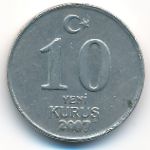 Турция, 10 новых куруш (2007 г.)