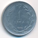 Turkey, 1 lira, 1972