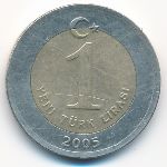 Турция, 1 новая лира (2005 г.)