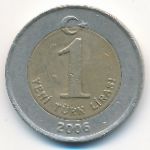 Турция, 1 новая лира (2006 г.)