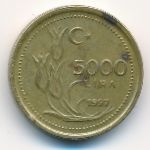 Турция, 5000 лир (1997 г.)