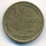 Турция, 5000 лир (1998 г.)