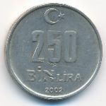 Турция, 250000 лир (2002 г.)