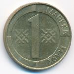 Finland, 1 markka, 1993
