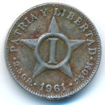 Cuba, 1 centavo, 1961
