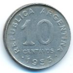 Argentina, 10 centavos, 1953