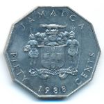 Ямайка, 50 центов (1988 г.)