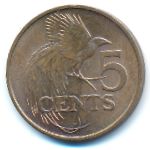 Тринидад и Тобаго, 5 центов (1980 г.)