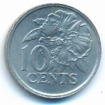 Тринидад и Тобаго, 10 центов (1977 г.)