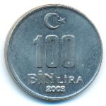Turkey, 100000 lira, 2003