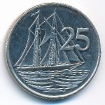 Каймановы острова, 25 центов (1992 г.)