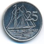 Каймановы острова, 25 центов (1992 г.)