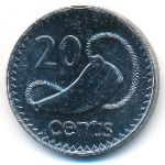 Fiji, 20 cents, 1992