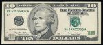 США, 10 долларов (1999 г.)
