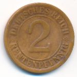 Веймарская республика, 2 рентенпфеннига (1924 г.)