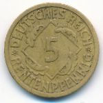 Веймарская республика, 5 рентенпфеннигов (1924 г.)