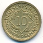 Веймарская республика, 10 рентенпфеннигов (1924 г.)
