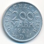 Веймарская республика, 200 марок (1923 г.)