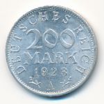 Веймарская республика, 200 марок (1923 г.)