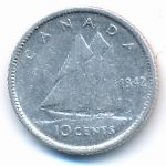 Канада, 10 центов (1942 г.)