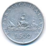 Италия, 500 лир (1960 г.)