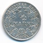 Германия, 1/2 марки (1906 г.)