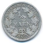 Германия, 1/2 марки (1906 г.)