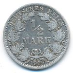Германия, 1/2 марки (1906 г.)