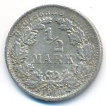 Германия, 1/2 марки (1916 г.)