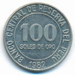 Перу, 100 солей (1982 г.)