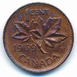 Канада, 1 цент (1969 г.)
