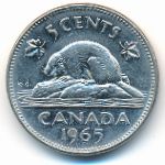 Canada, 5 cents, 1965
